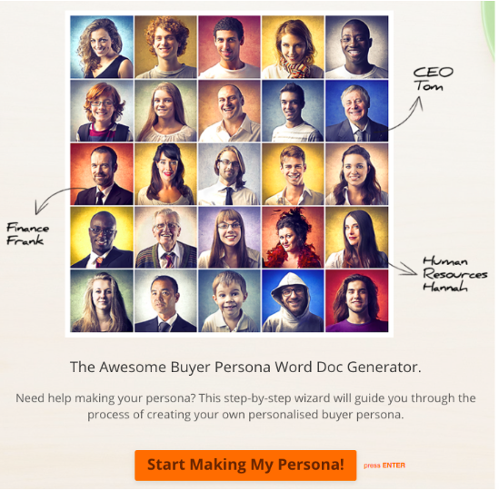 HubSpot Created MakeMyPersona