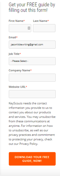 KeyScouts Form for Free Guide