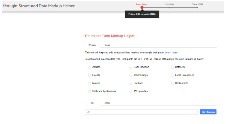 Structured Data Markup Helper