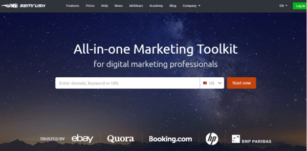 SEMRush All-in-one Marketing Toolkit 