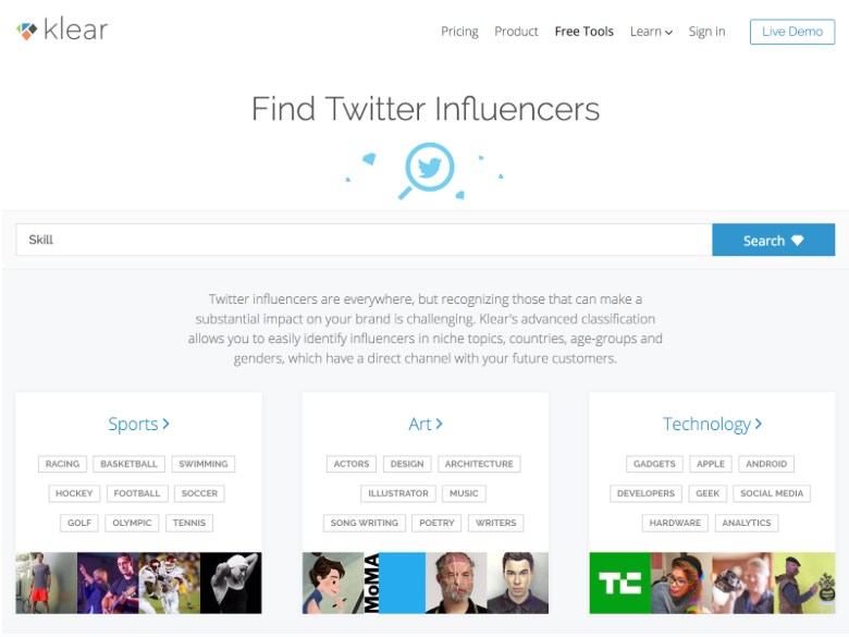 Klear Influencer Search Engine