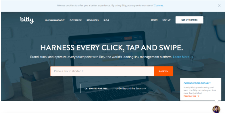 Bitly: URL shortener and link manager