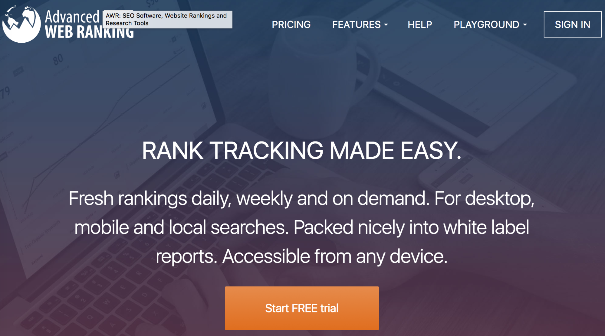 website ranking tool