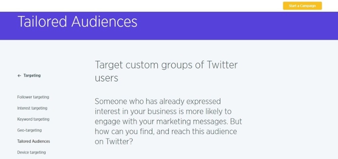 targeted audiences on Twitter
